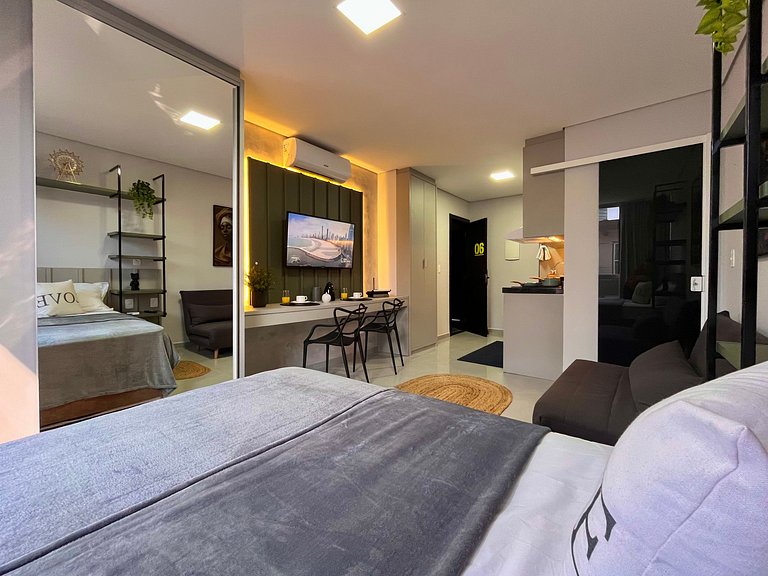 Loft Elegante & Confortável Unipraias
