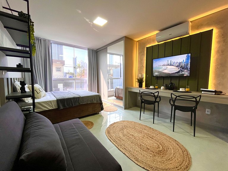 Loft Elegante & Confortável Unipraias