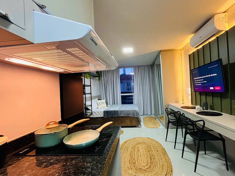 Loft Elegante & Confortável Unipraias