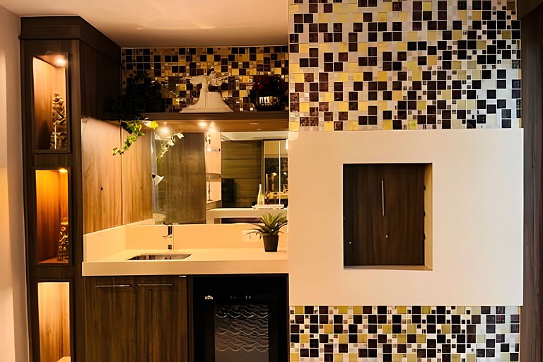 2Q Belleville Decorado Completo com Churrasqueira