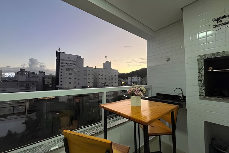 1 Quarto com Sacada & Vista para Cristo Luz - Decorado e com