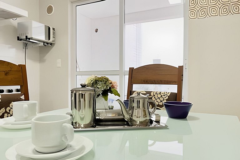 Apartamento 1 quarto com sacada Locação Flexível