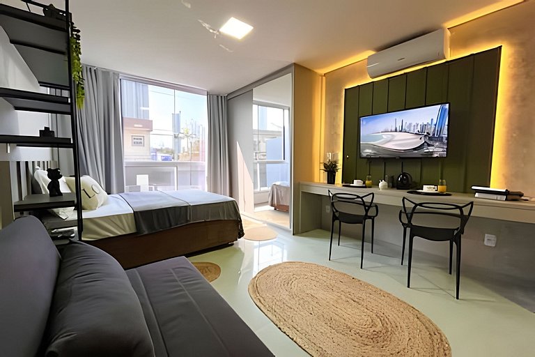 Loft Elegante & Confortável Unipraias |MA191