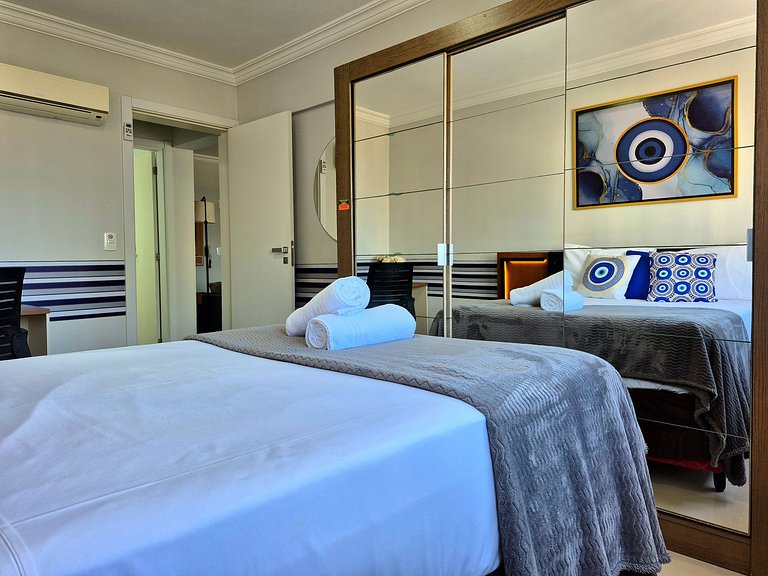 Apartamento 1 quarto com sacada Locação Flexível