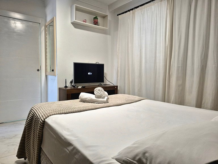 2 Quartos Aconchegante 100m da Praia Central|MA197