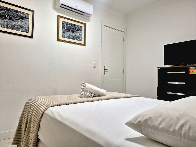 2 Quartos Aconchegante 100m da Praia Central|MA197
