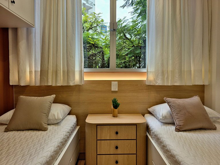 Burle Marx Design |80m da Praia 2Q Av Brasil|MA239
