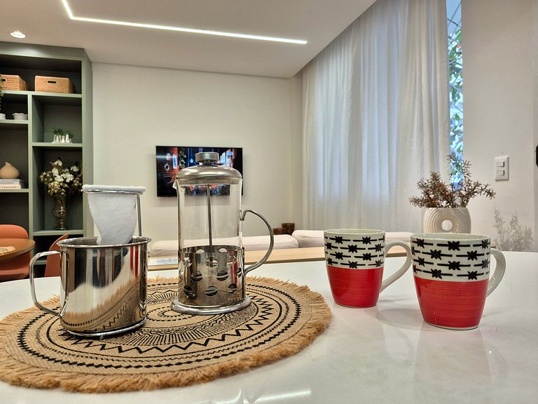 Burle Marx Design |80m da Praia 2Q Av Brasil|MA239